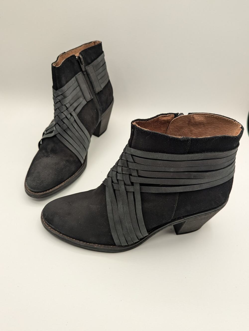 MTNG Originals | Suede Black Booties | Size 7.5